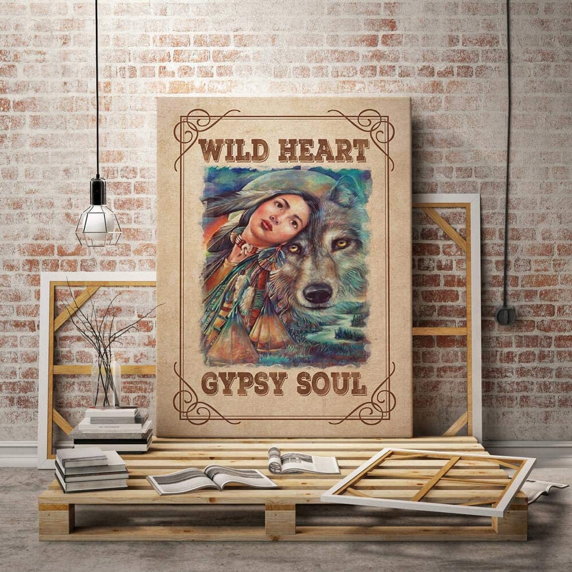 Wild Heart Gypsy Soul Boho Girl Gallery T Idea Poster Poster Art Design 1615