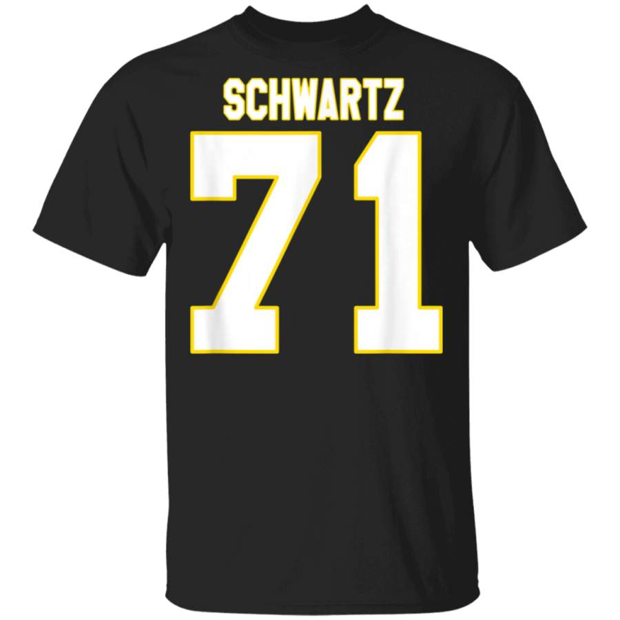 Schwartz 71 Number Seventy One  Kansas City Football Red TShirt