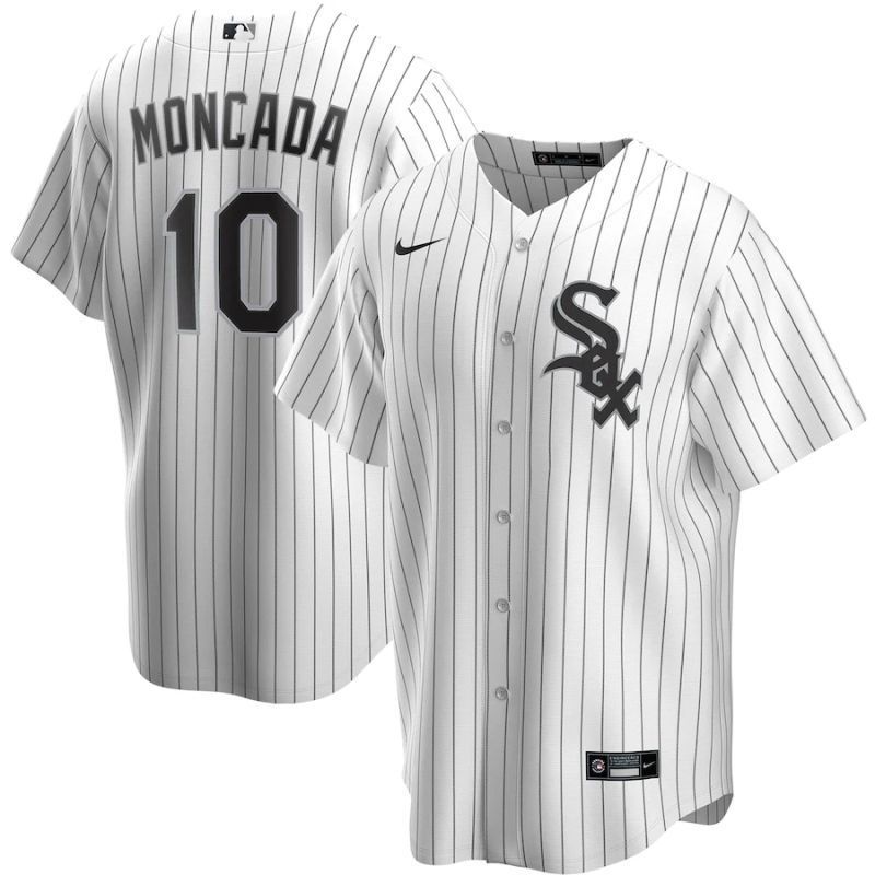 Chicago White Sox Yoan Moncada #10 2020 MLB Whitejersey Jersey