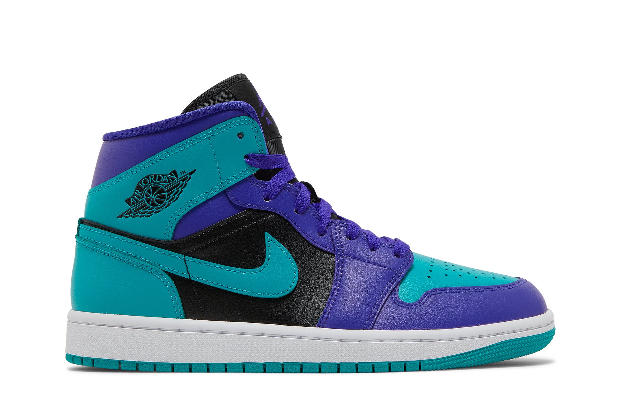 Jordan 1 Mid Black Grape Women?s 601412