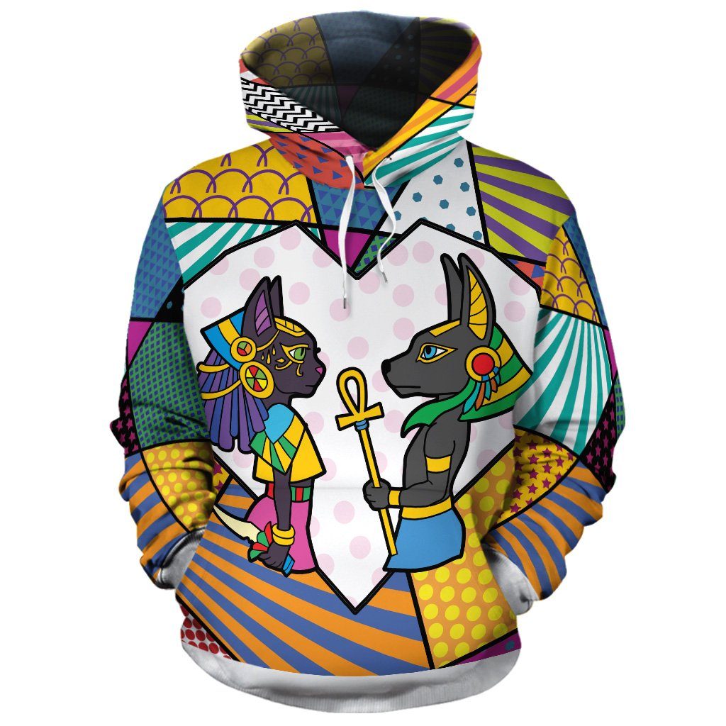 Eternal Love Anubis & Bastet Hoodie