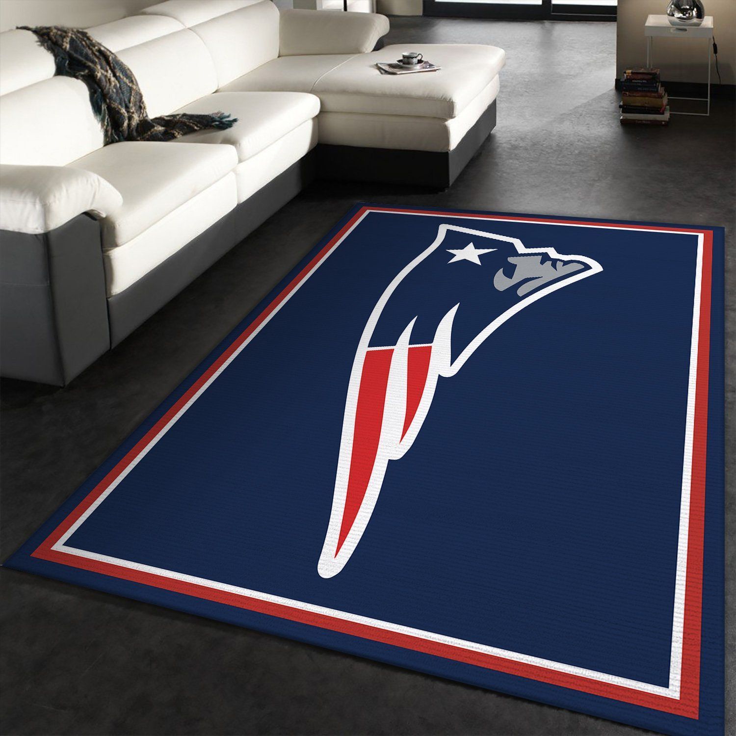 New England Patriots Rug Football Rug All Over Print Logo Custom Area Rug Carpet Full Sizes Rug 1099