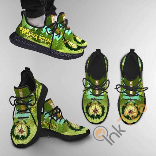 Wander Woman Compass Custom Shoes Personalized Name Yeezy Sneakers