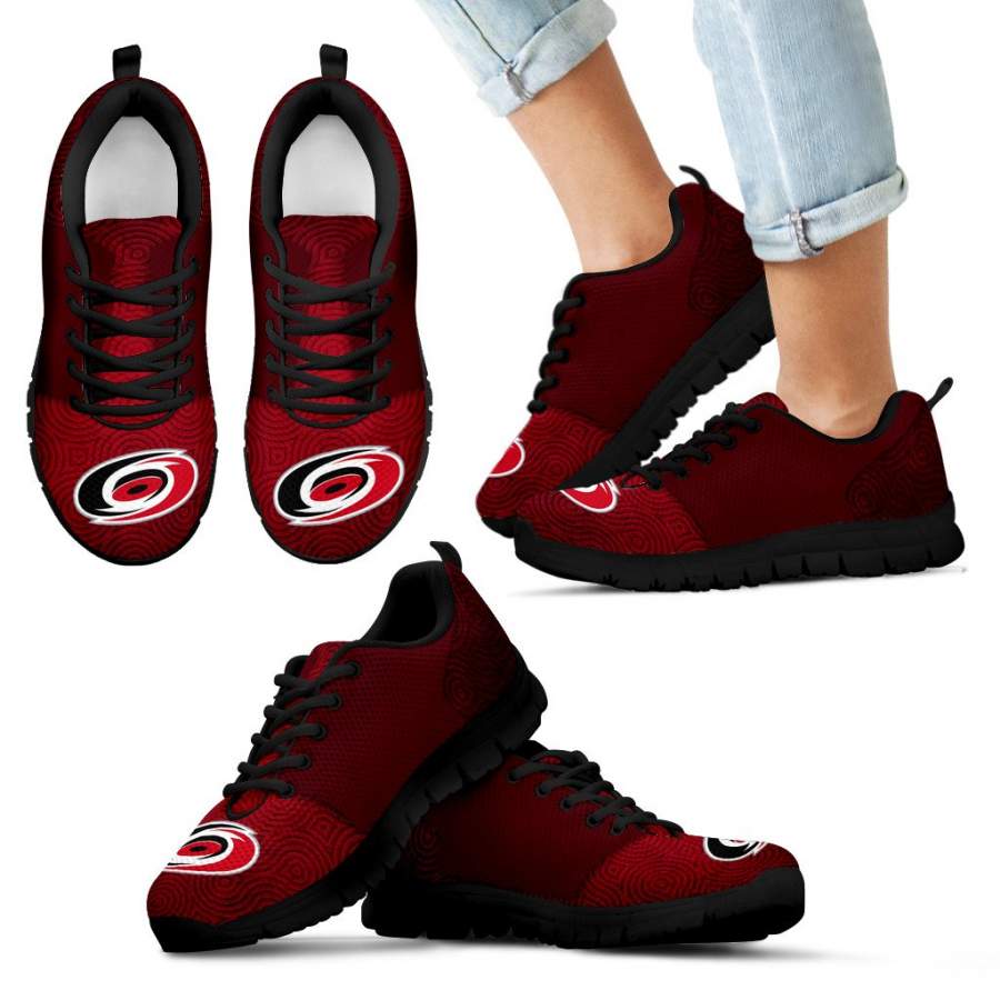 Seamless Line Magical Wave Beautiful Carolina Hurricanes Sneakers