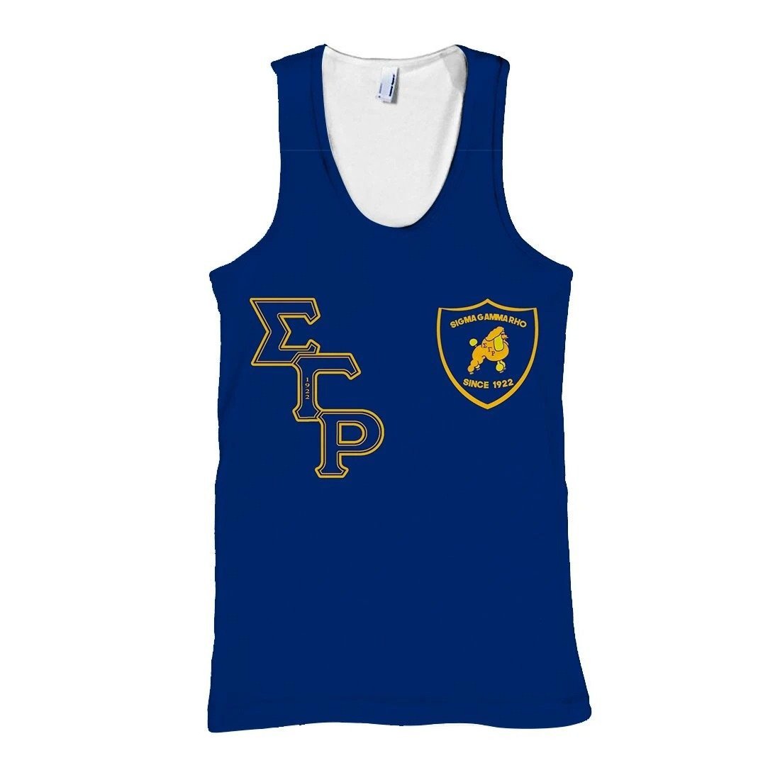 Sorority Tank Top – Sigma Gamma Rho Simple Poodle Racerback Tank