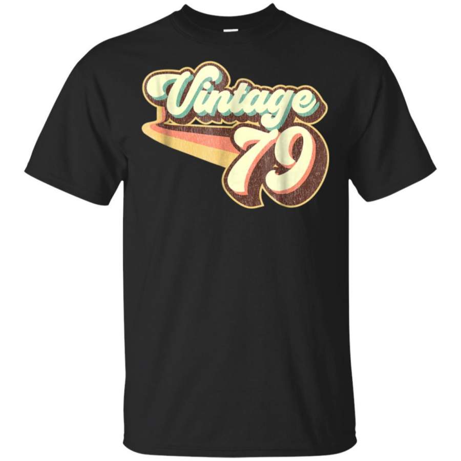 40th Birthday Retro Gift Distressed Vintage 1979 Shirt