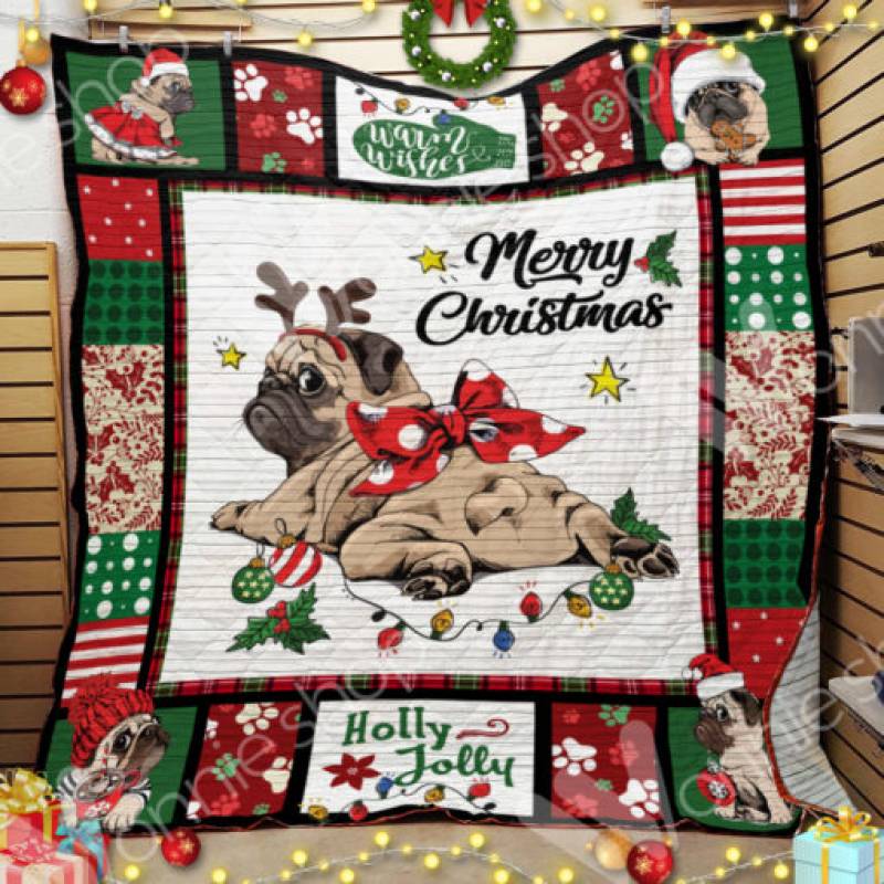 Pug Christmas Blanket OCT1102 82O33