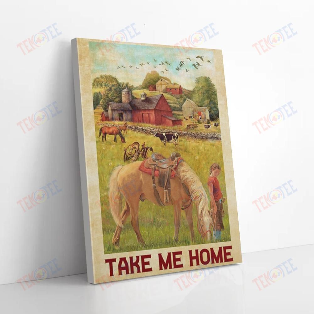 Canvas Prints Country Road Take Me Home Vintage Horse Canvas Appealing Living Room Bedroom Bathroom Home Decoration