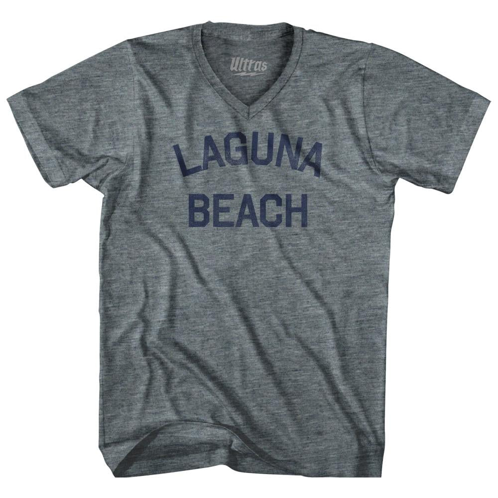 California Laguna Beach Adult Tri-Blend V-neck Vintage T-shirt