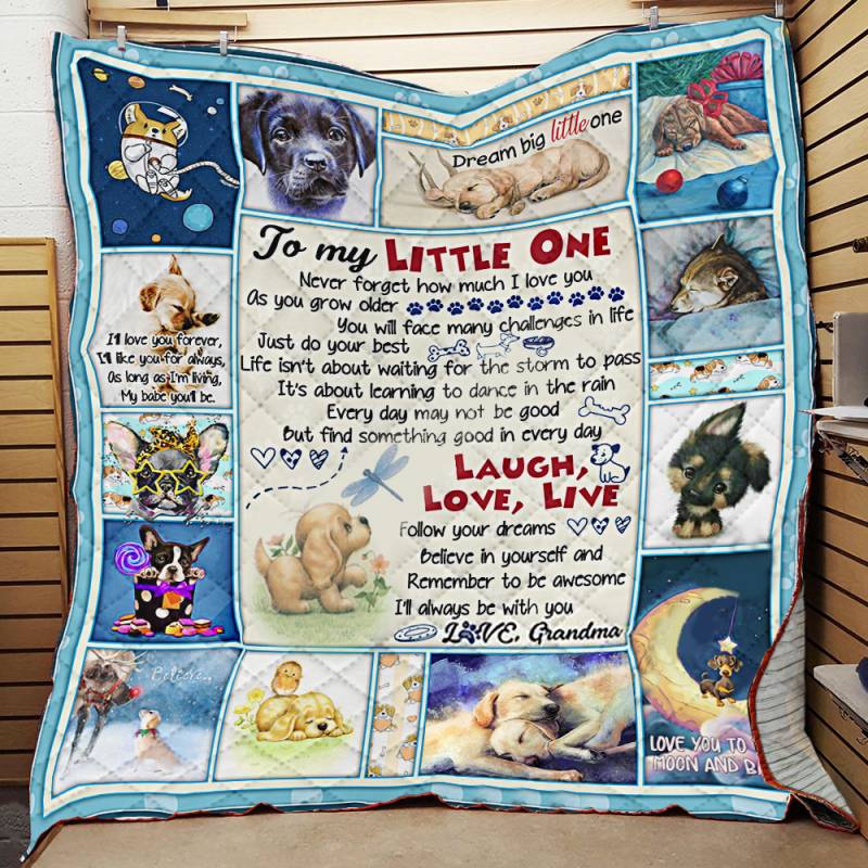 My Lovely Puppy, Love, Grandma Quilt BT211140