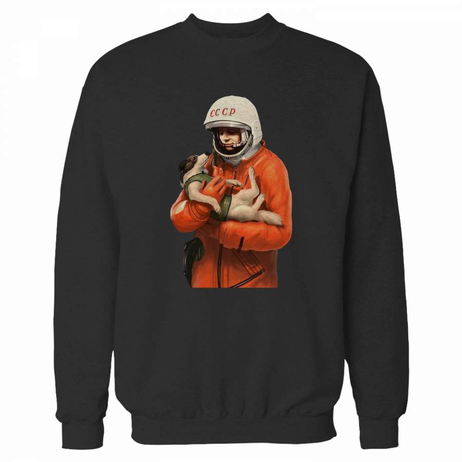 Jurij Gagarin And Dog Sweatshirt