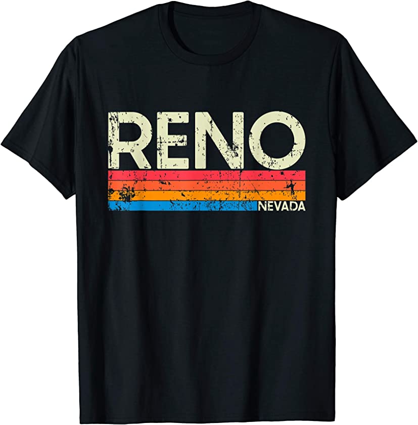 Vintage Retro Reno Nevada Distressed Gift T-Shirt