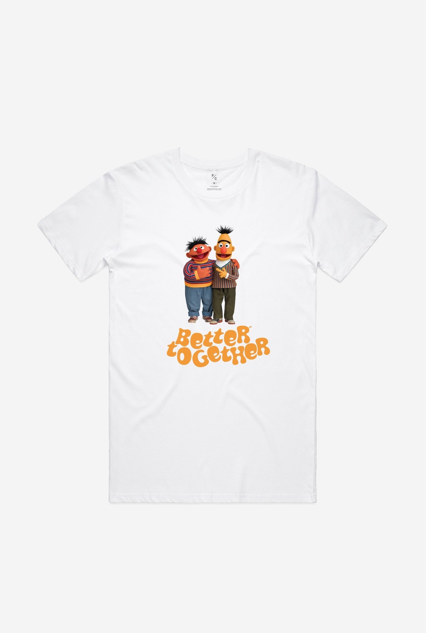 Bert & Ernie Better Together T-Shirt – White