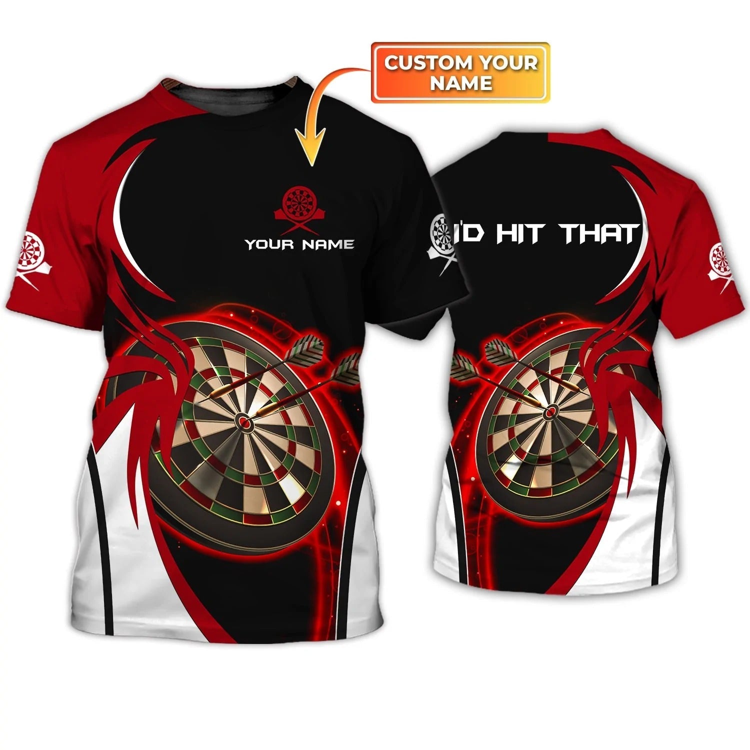 Customized 3D All Over Print Dart Player Shirt I’D Hit That Dart Tshirt Present To Dart Team