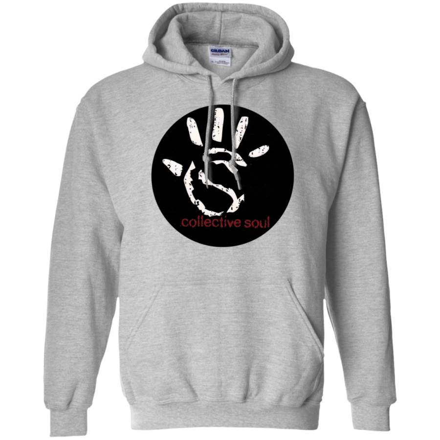 Collective soul hand round sticker Pullover Hoodie