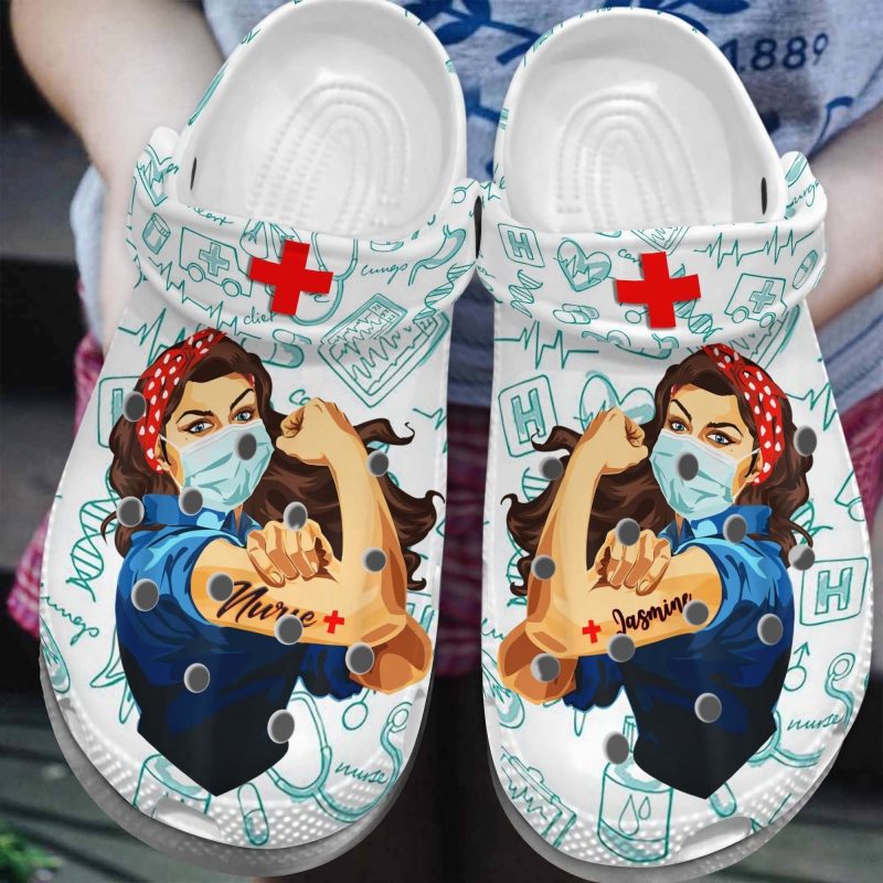 Awesome Nurse Shoes – Super Hero Nurse clog Gift For Women Girl