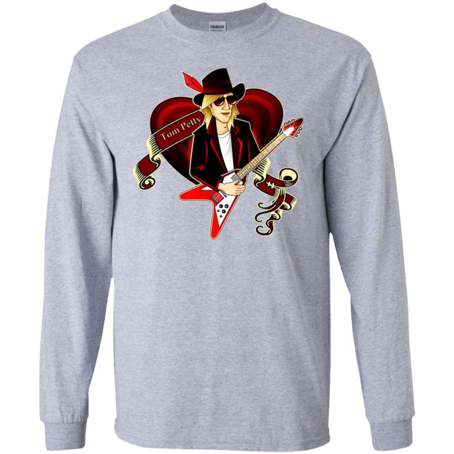 Tom Petty portrait Long sleeves T-Shirt