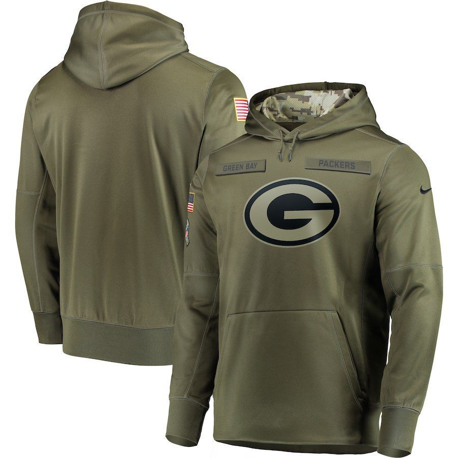 Green Bay Packers Men’s cashmere Salute to Service Hoodie