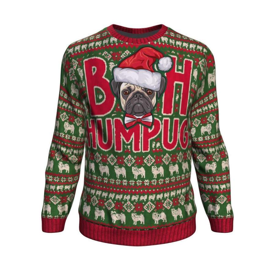 Bah Humpug Ugly Christmas Unisex Crewneck Sweatshirt