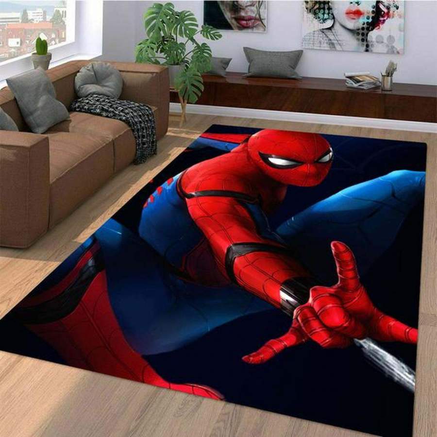 Home Coming Spiderman Area Rugs Living Room Carpet Christmas Gift Floor Decor RCDD81F33045