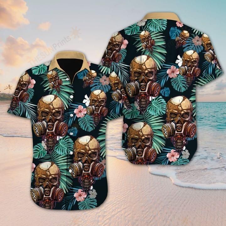 Skull Tropical Hawaiian Shirt 001999 Ha11260