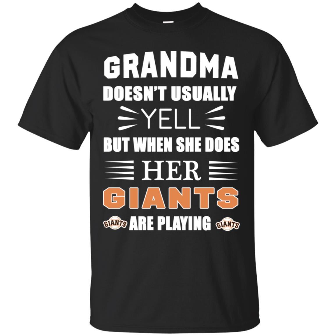 Cool Grandma Doesn’t Usually Yell She Does Her San Francisco Giants T Shirts