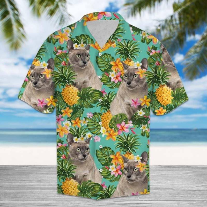 Artsyhomes Tropical Pineapple Tonkinese Hawaiian Ha85703