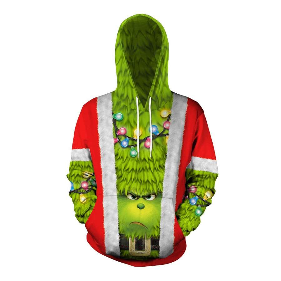 Xmas Animal Print Christmas Long Sleeve Hoodie – 3D All Over Printed – VF232