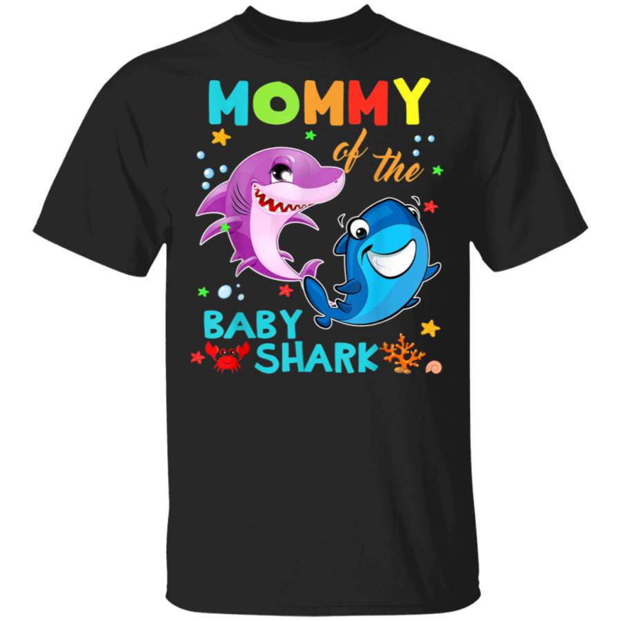 Mommy Of The Baby Shark Birthday Mommy Shark Shirt