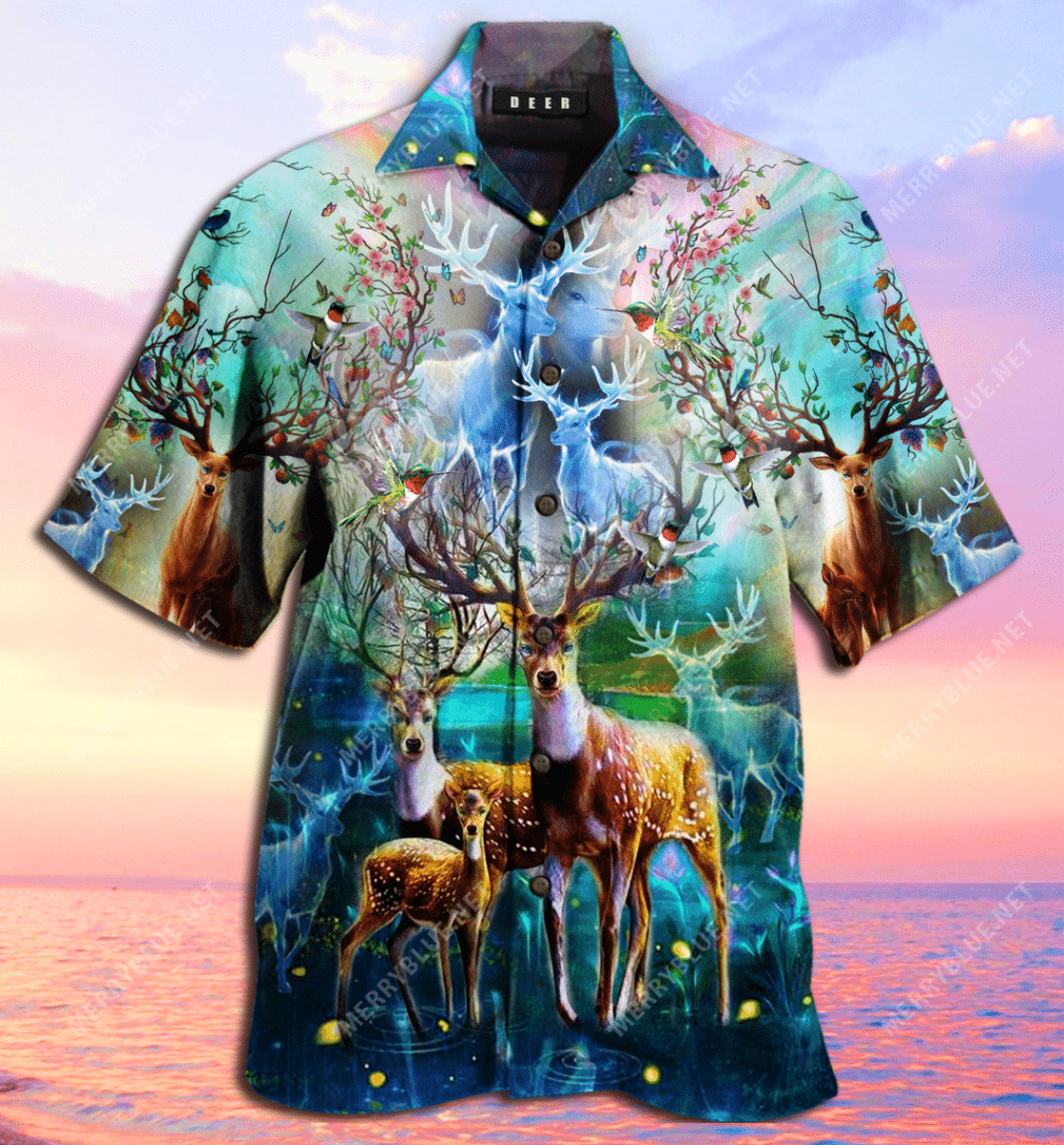 Discover Cool Amazing Deer Unisex Hawaii Shirt Ha69350