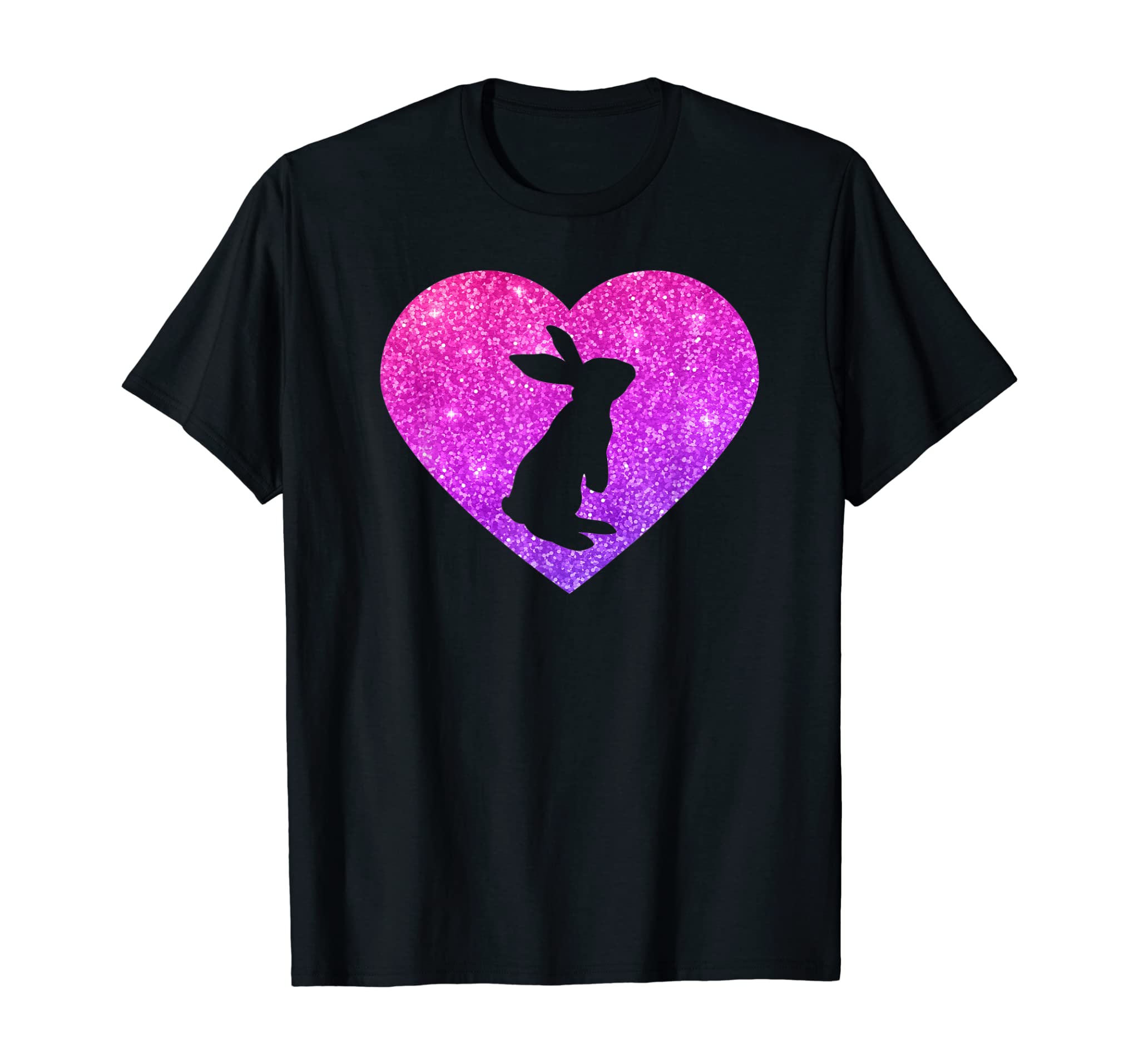 Cute Rabbit Bunny Heart Gift For Girls Teens And Women T-Shirt