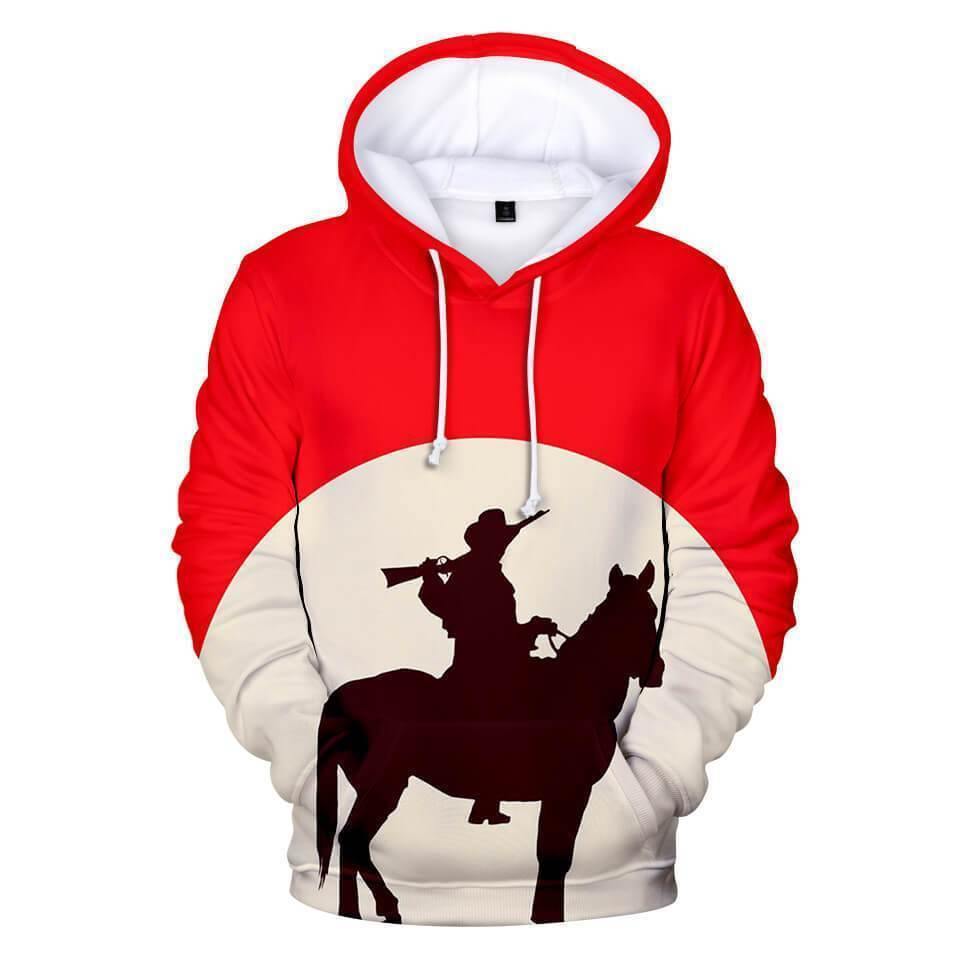 3D Hoodies Pullover Red Dead Redemption 2 Hooded Sweatshirt