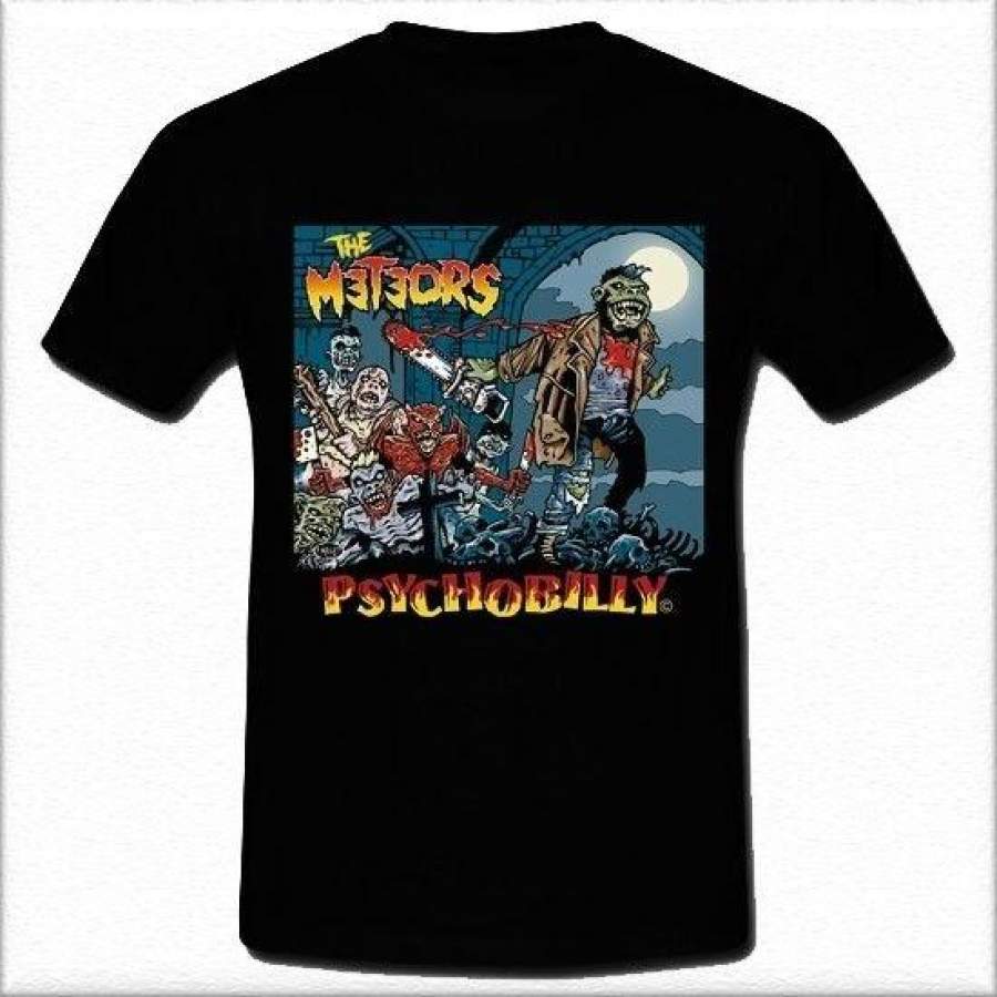 The Meteors English Psychobilly Band Demented Are Go T-shirt