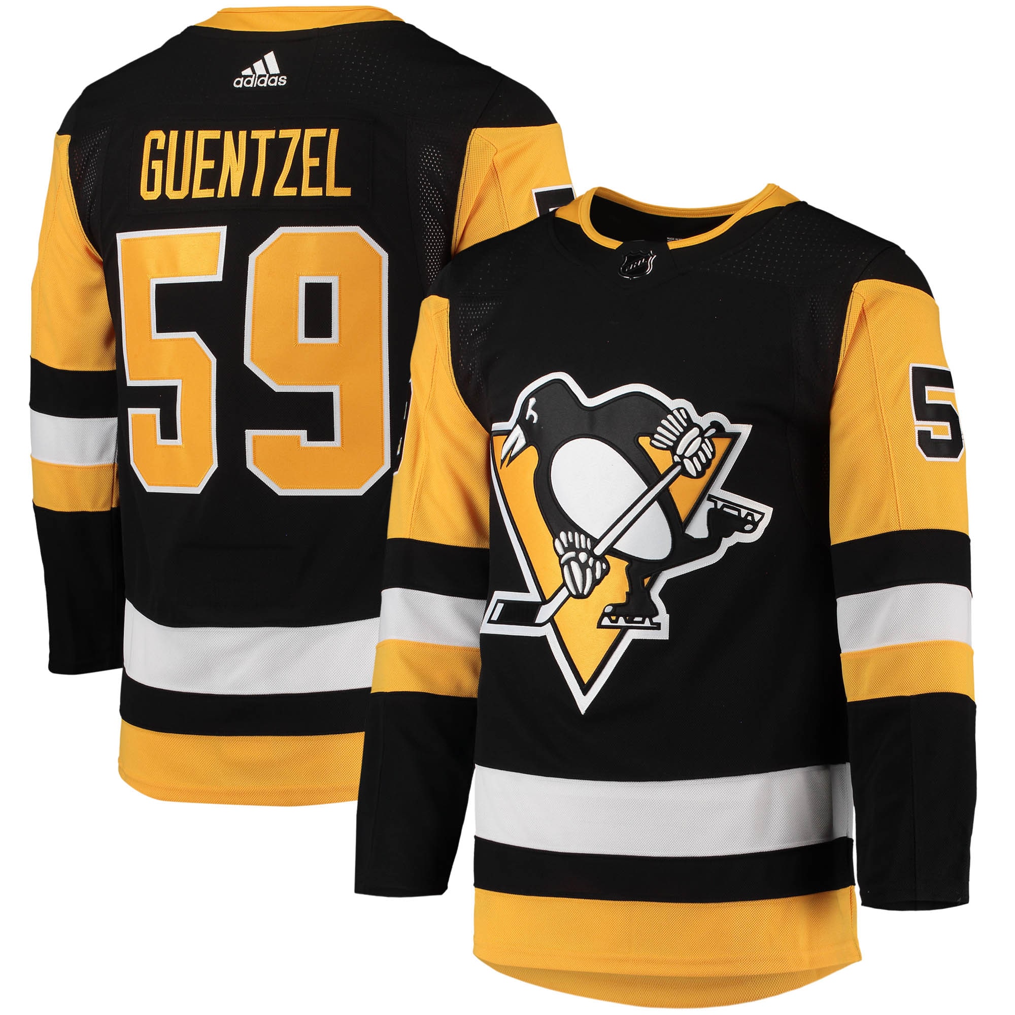 Jake Guentzel Pittsburgh Penguins Home Primegreen Authentic Player Jersey – Black