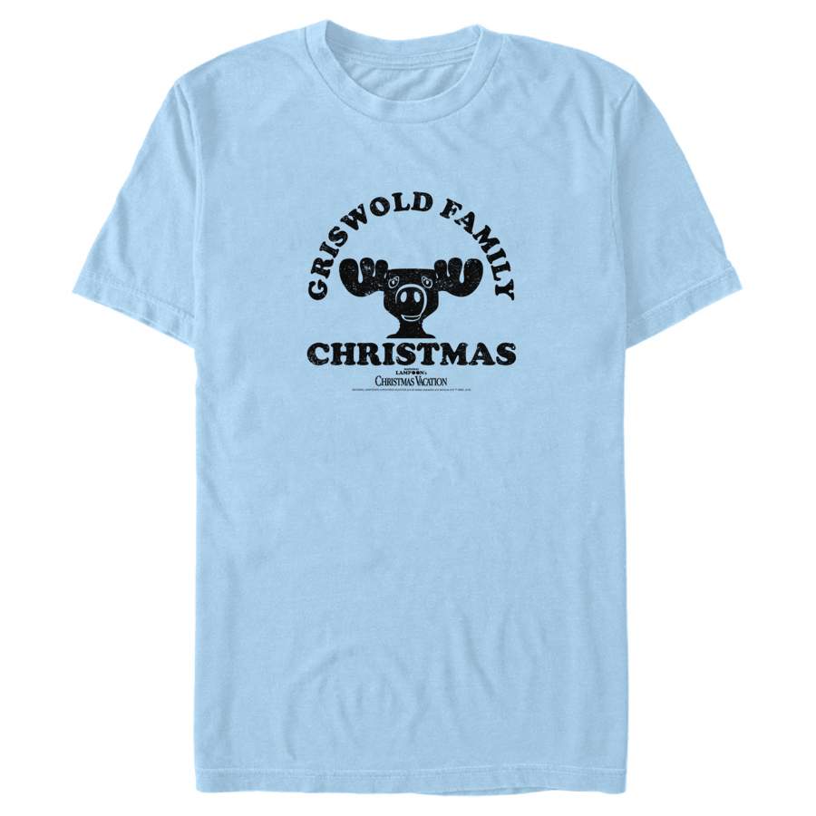 National Lampoon’s Christmas Vacation Men’s Griswold Family Text  T Shirt