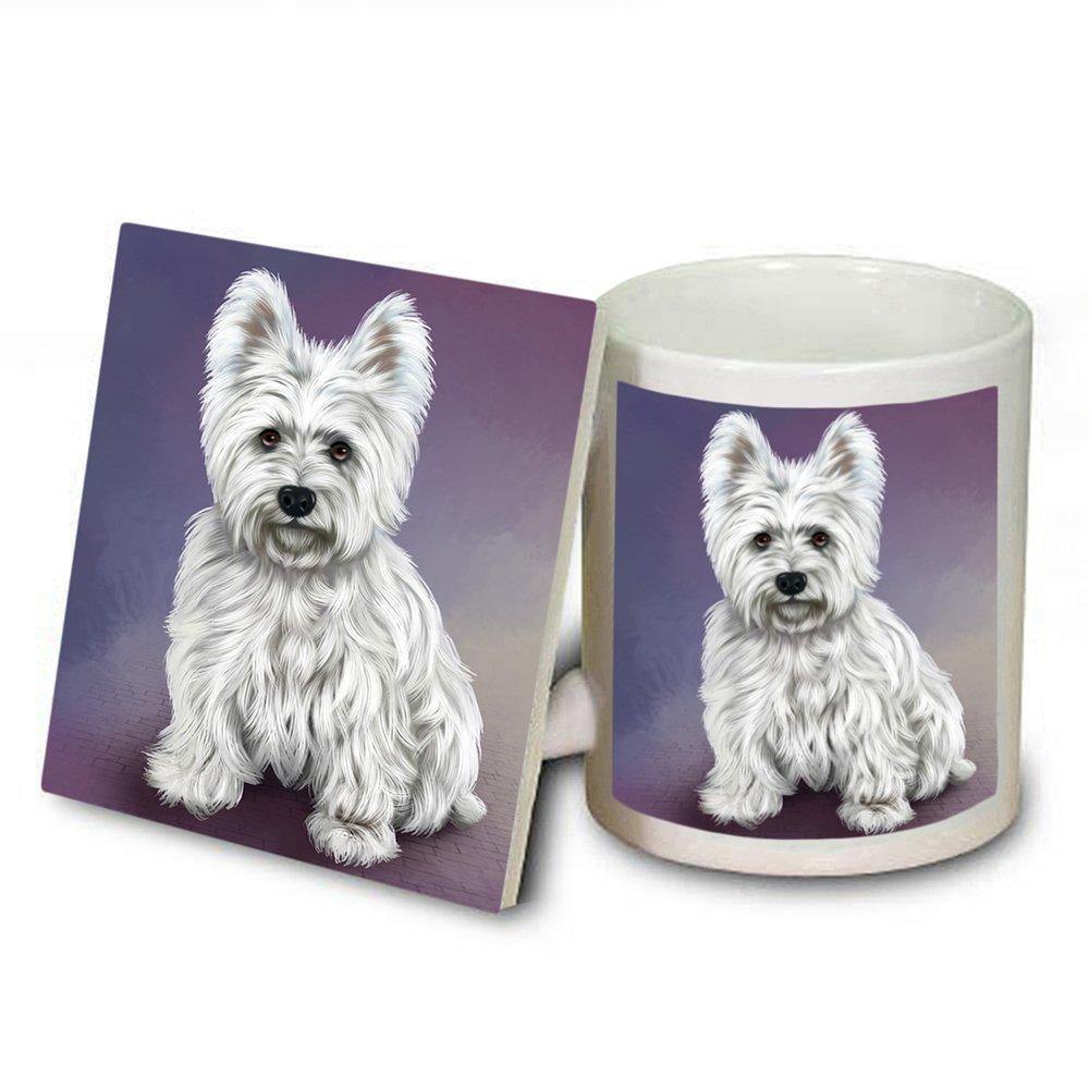 West Highland Terriers Puppy Dog Mug And Coaster Set