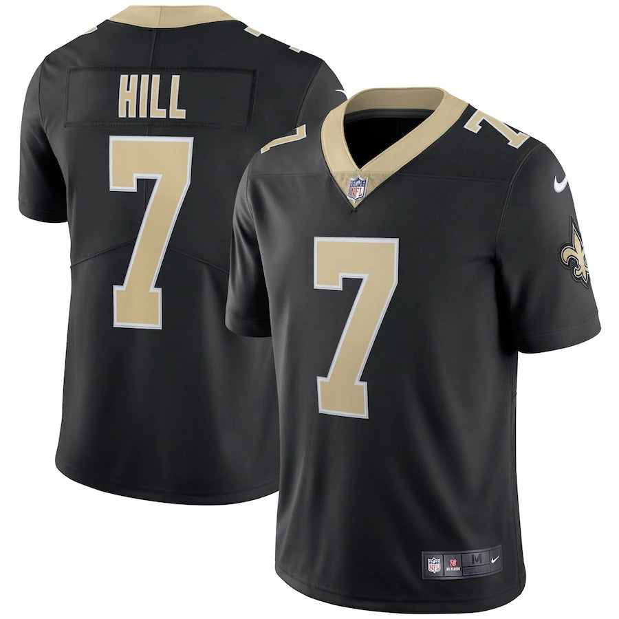 Men’S New Orleans Saints Taysom Hill Nike Black Vapor Limited Jersey