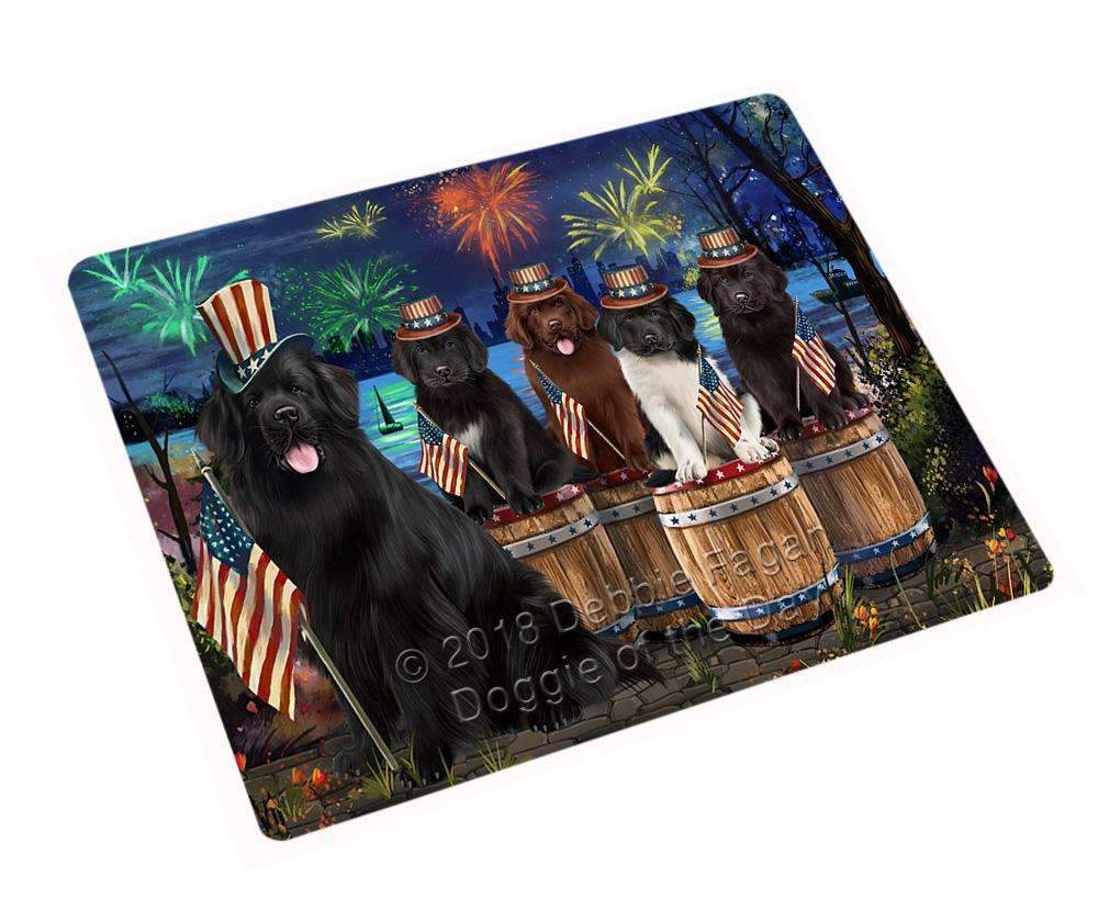 4Th Of July Independence Day Firework Newfoundland Dogs Blanket Blnkt104349