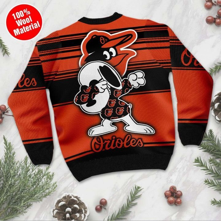 Snoopy Baltimore Orioles Ugly Christmas Sweater, All Over Print Sweatshirt