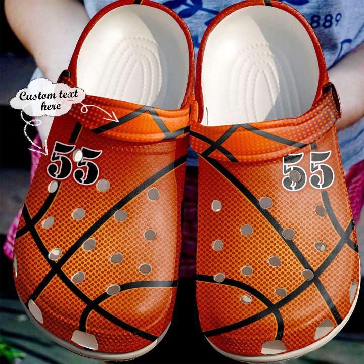 Basketball Crocs – Basketball Personalized Leather Texture Clog Shoes For Men And Women