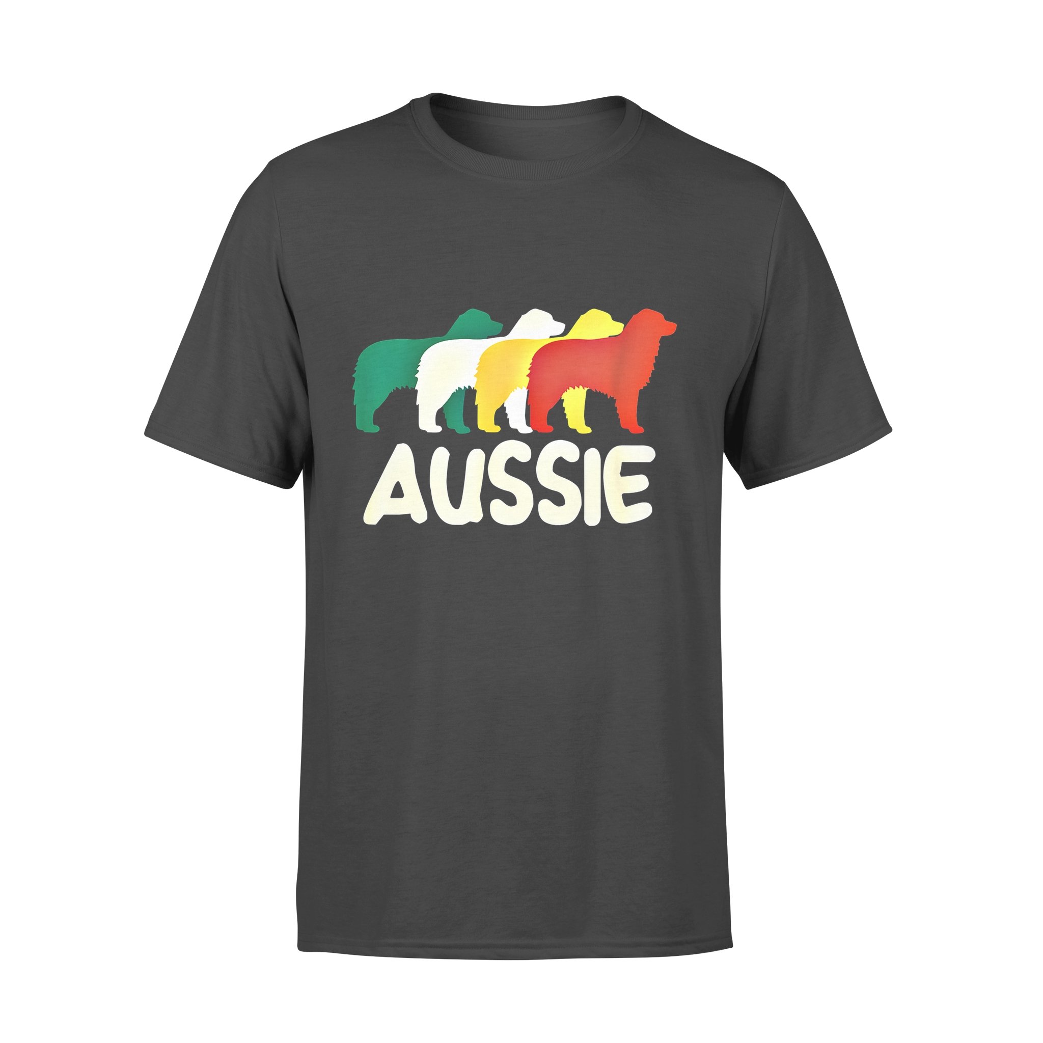 Dog gift idea Retro Aussie Puppy Australian Shepherd T-Shirt – Standard T-shirt