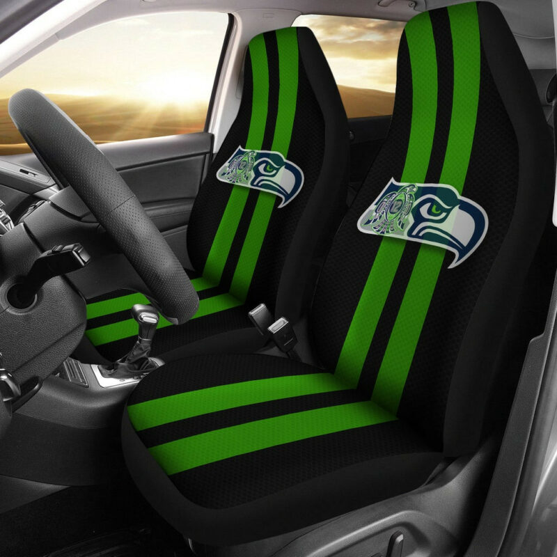 American Football Team Car Seat Covers – Seattle Seahawks Face Incredible Lines Seat Covers