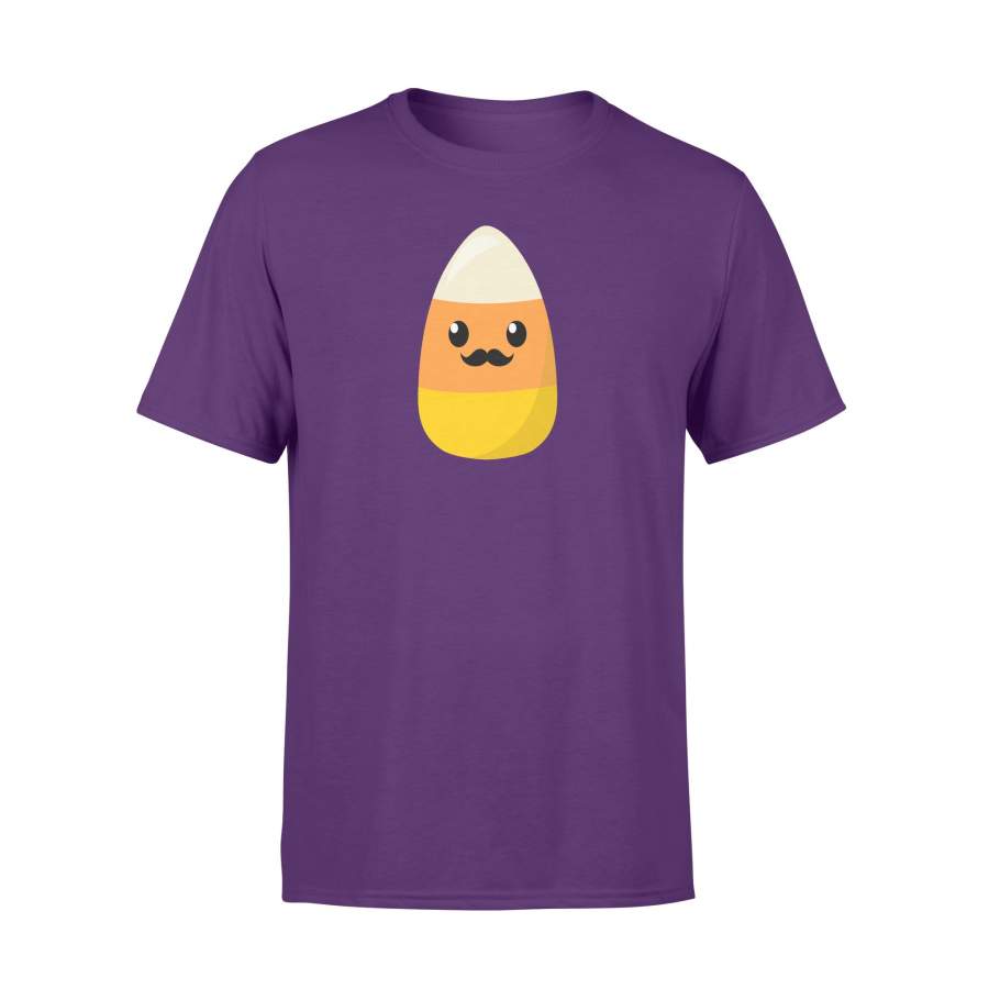 Candy Corn Mustache Halloween T-Shirt