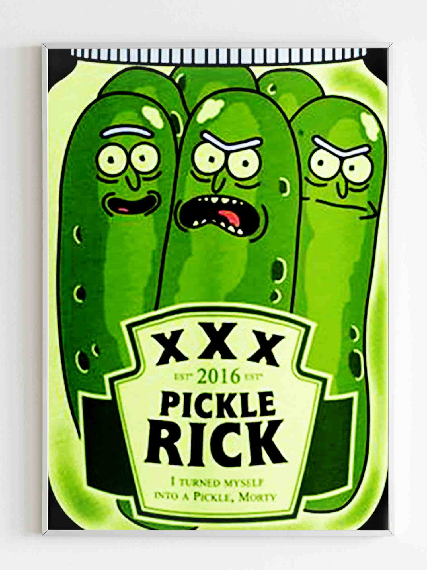 Rick And Morty Xxx Pickle Rick Poster Poster Art Design