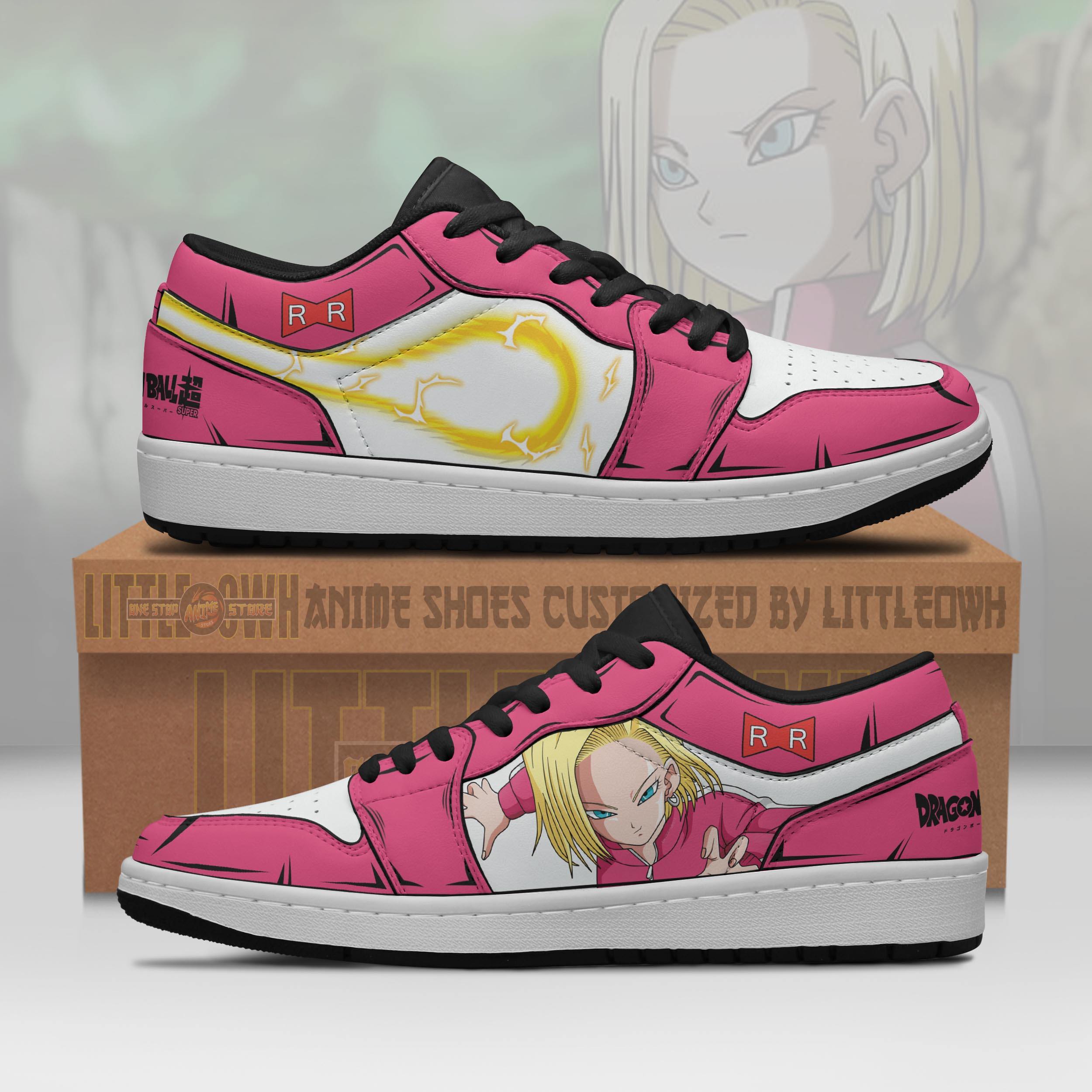 Android 18 Shoes Dragon Ball Z Anime Jd Low Top Sneakers