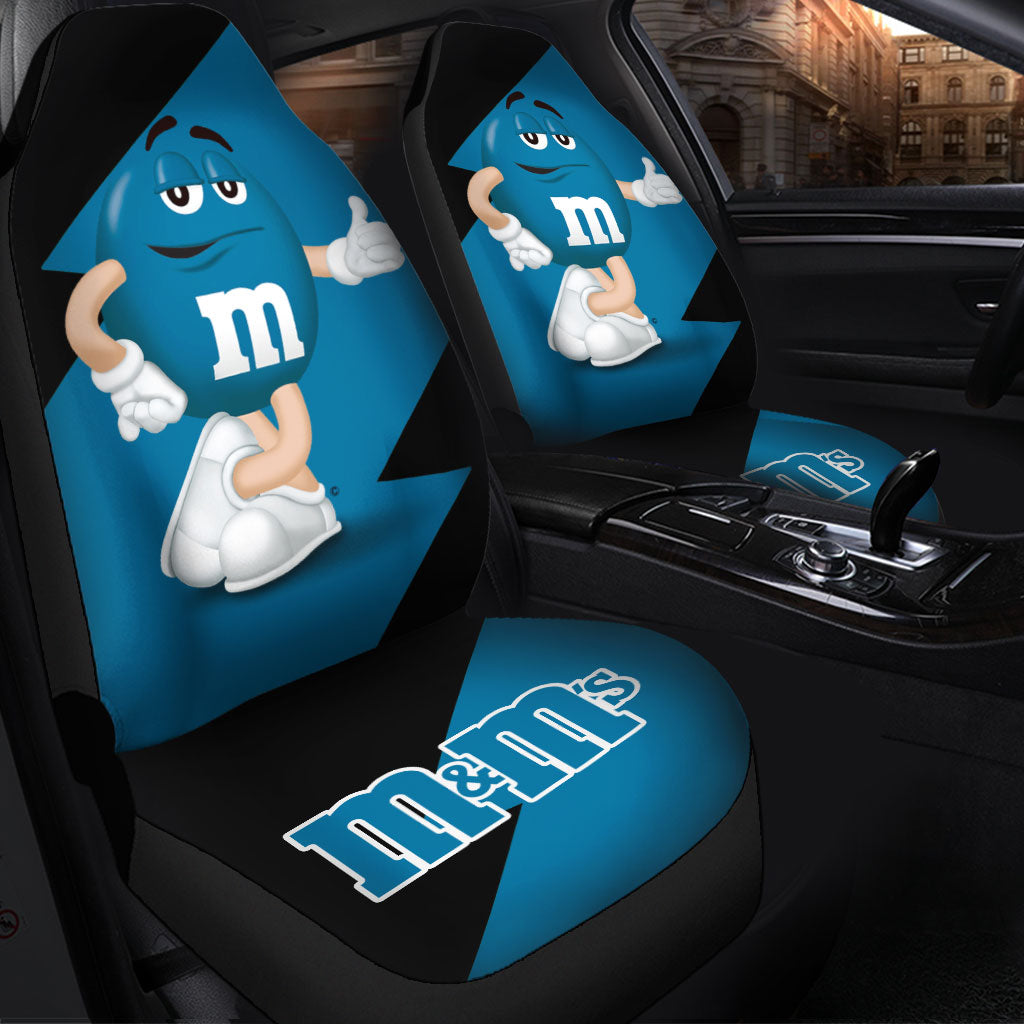 M&M’S Candy Ice Cream Cones Chocolate Blue Car Seat Covers Custom Car Accessories