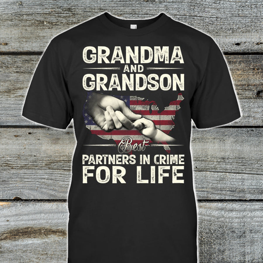 Grandma And Grandson Best Partners For Life, Grandma Shirt, Happy Mother’S Day