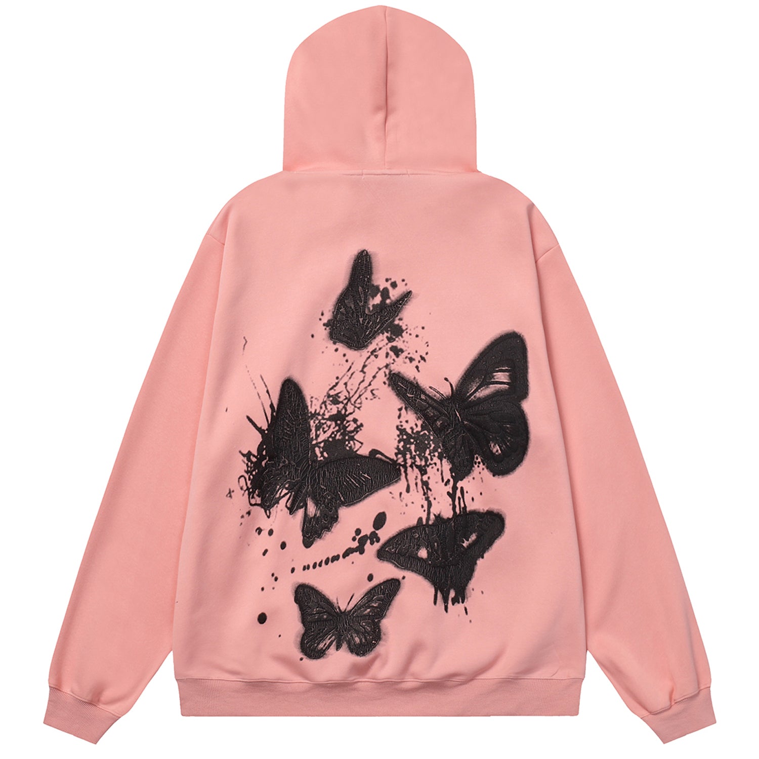 Lemandik Trendy Hoodie Butterfly Graphic