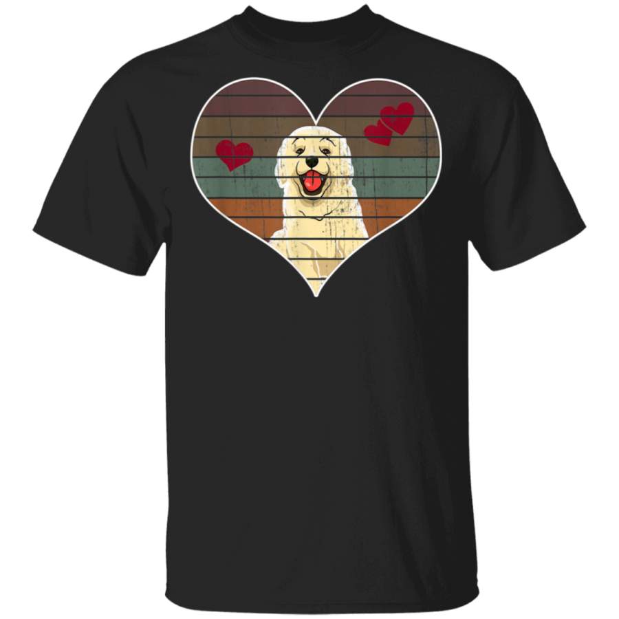 Golden Retriever Valentines Day Vintage Animal Lover Gift Tshirt