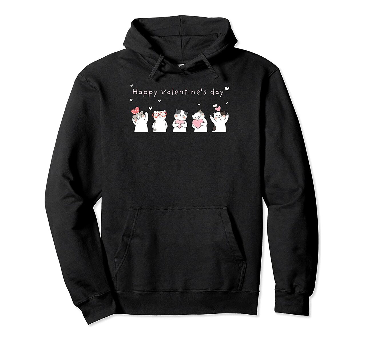 Cute Little Kitty Happy Valentines Day Cat Kitten Pet Lover Pullover Hoodie T Shirt, Sweatshirt,Hoodie